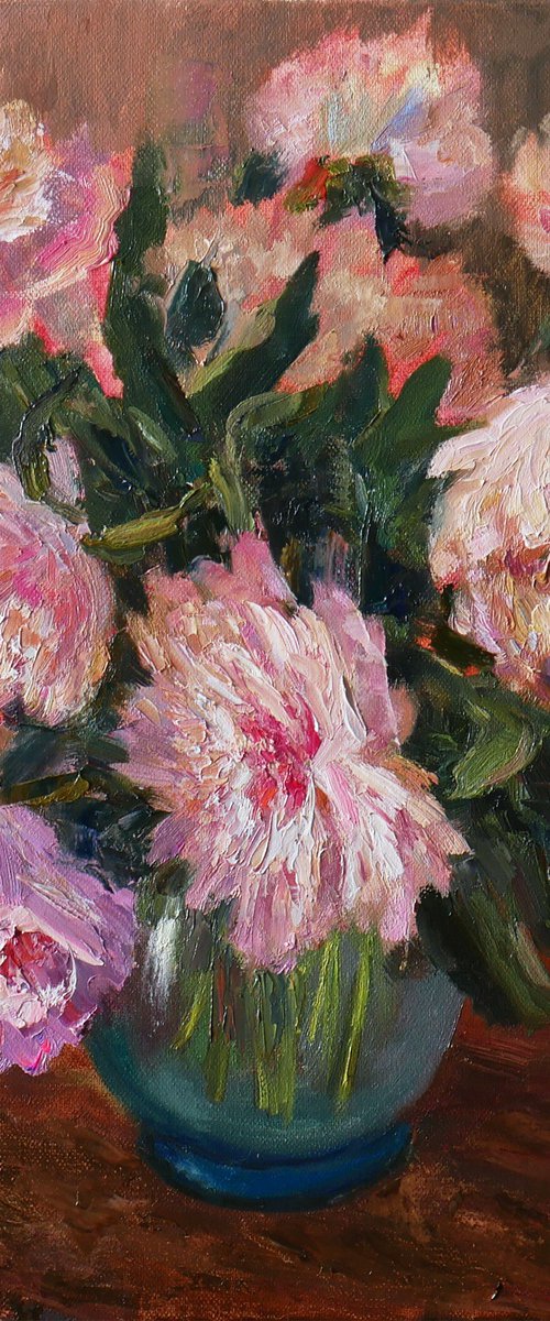 Delicate Peonies by Nikolay Dmitriev