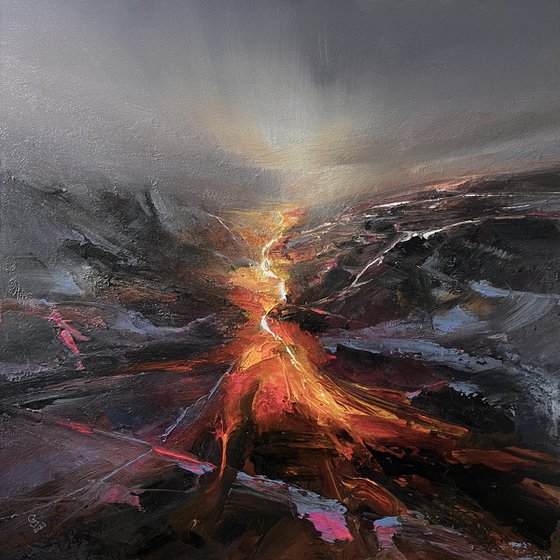 Agartha - A river of molten rocks