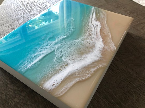 White Sand Beach Warm Touch Ocean Painting