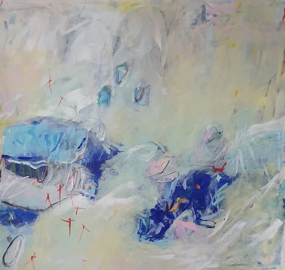 Snowmelt By Jutta Widrinsky, 47 X 47, Artwork For Sale On Artfinder