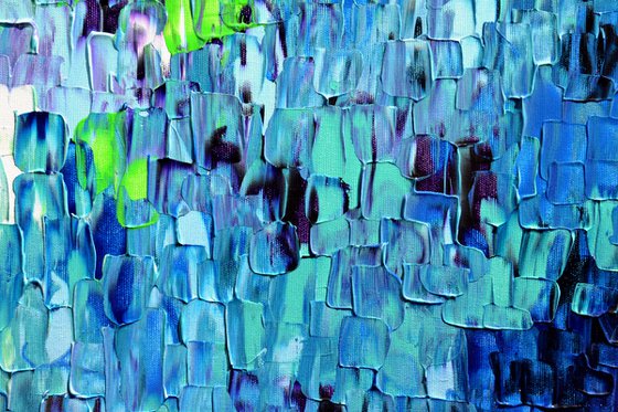 Relief Blue 35 - Large Abstract Ocean - Sea