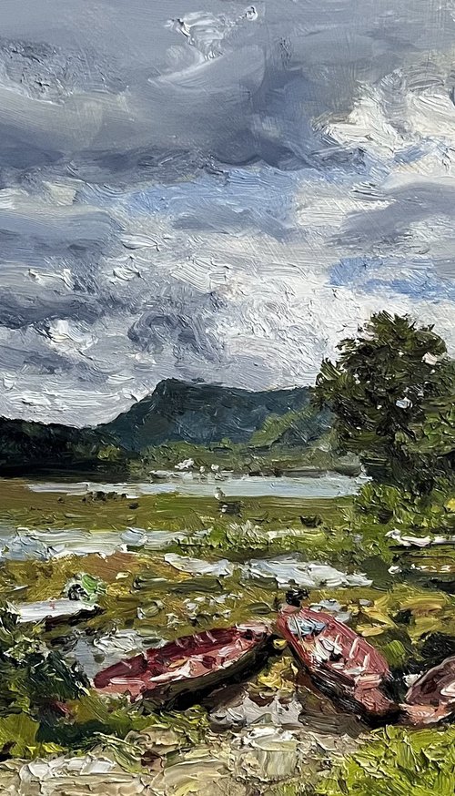 Soft Sunlight and Rain Clouds by Sarawut Donrasri