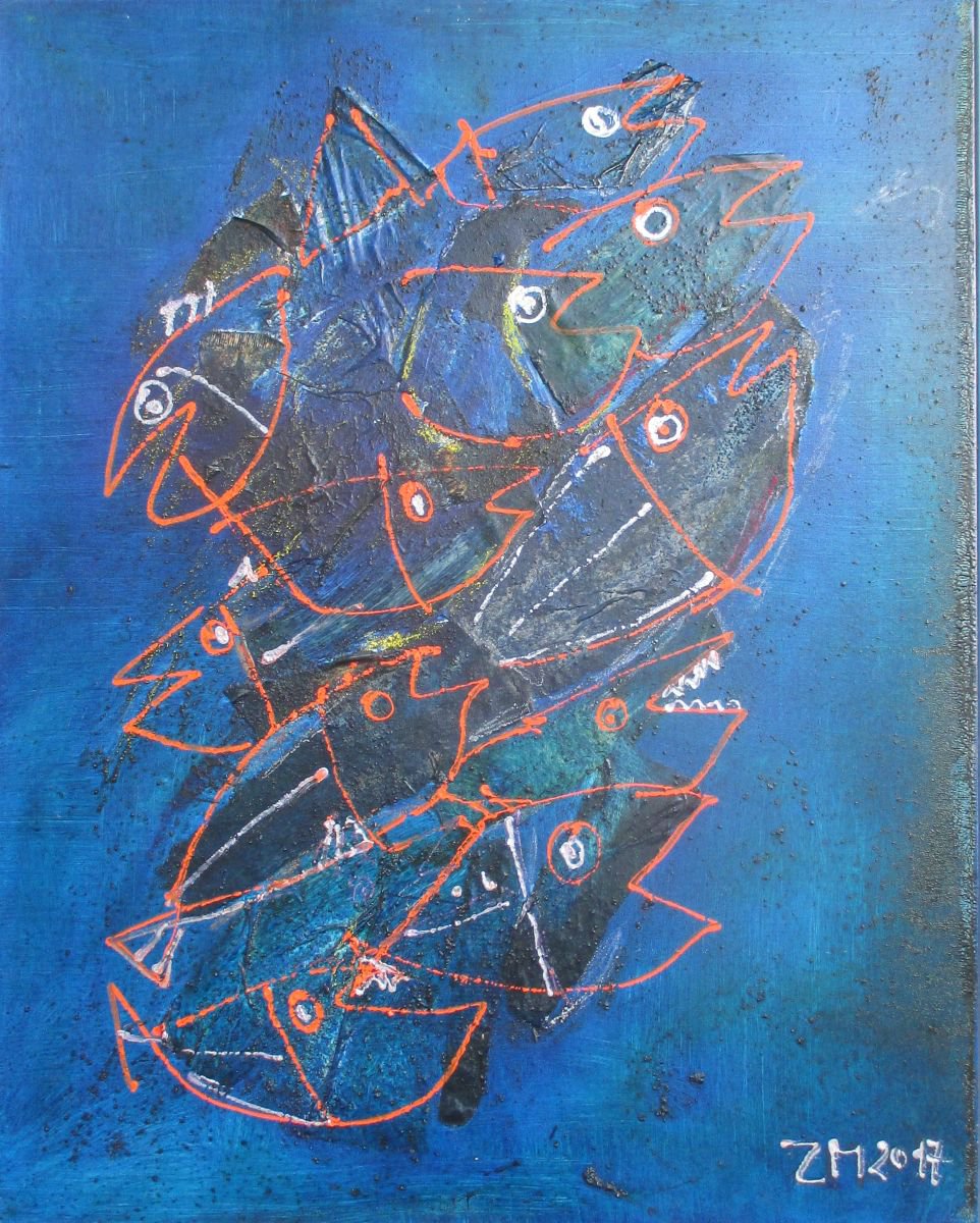 Silver Fishes by Sonja Zeltner-Muller