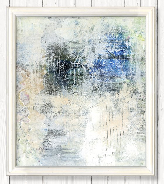 A Moment In The Journey - Framed Abstract Painting by Kathy Morton Stanion