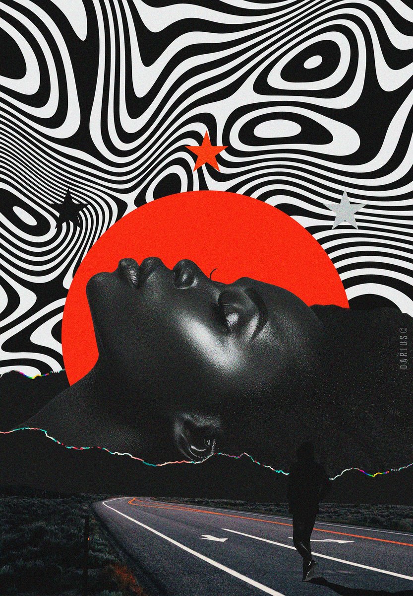 Surrealistic Abstract Giclee Print By Darius Comi, 12 X 18, Cosmic Mirage, Original Artwork