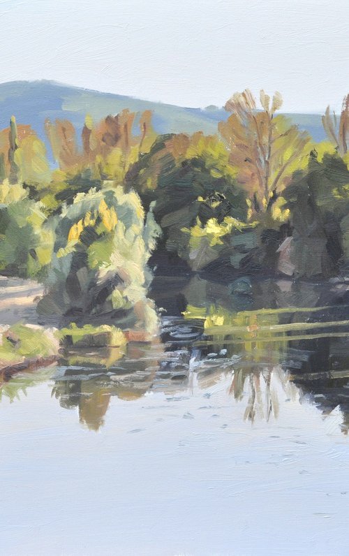 October 11, the Loire, Evening Light by ANNE BAUDEQUIN