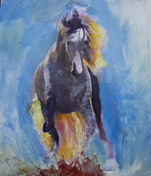 Palomino Horse by Simon Jones
