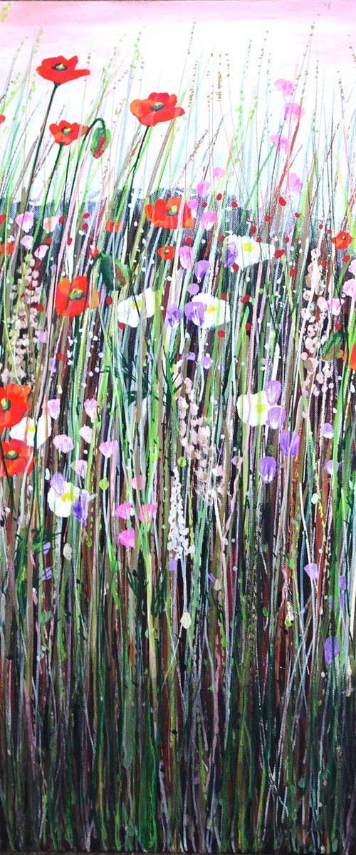 Wildflower Meadow 18 by Roz Edwards