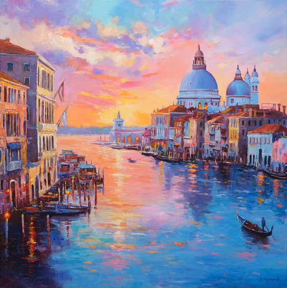 Romantic Venice at Sunset