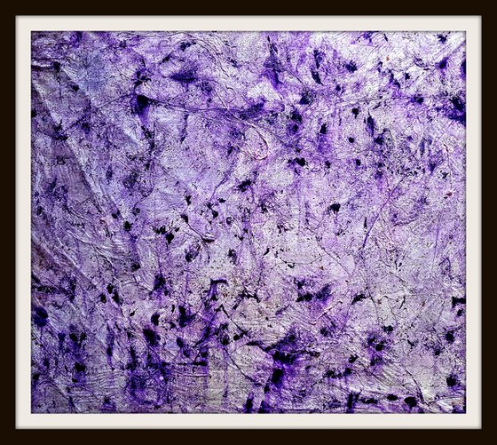 Doubts about the answer - Violet - (n.248) - 80 x 70 x 2,50 cm - ready to hang - acrylic painting on stretched canvas