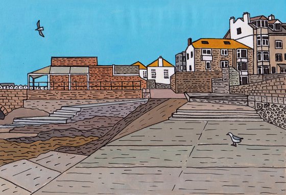 "Behind the pier, St Ives"