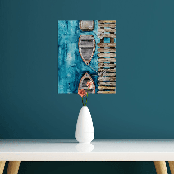 Boat painting