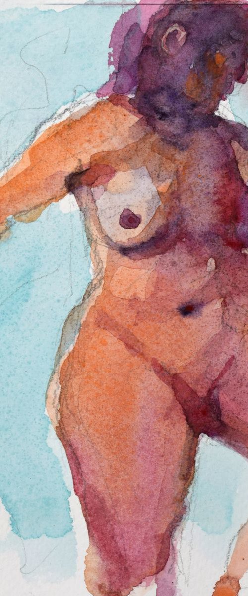 NUde 01-05 by Goran Žigolić Watercolors