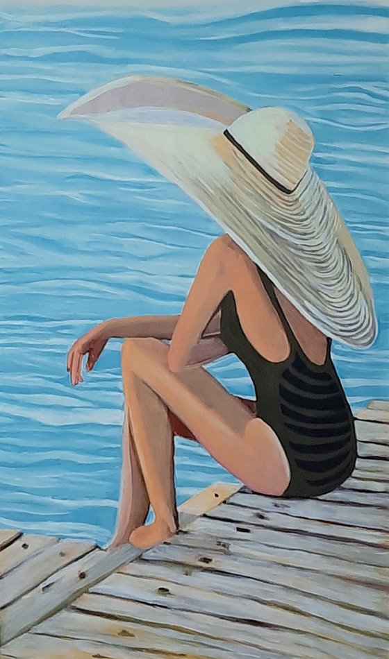 At the beach / 98 X 60 X 5 cm