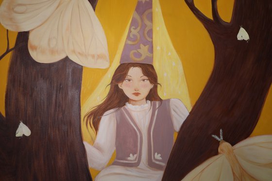 She Sits Where the World Splits