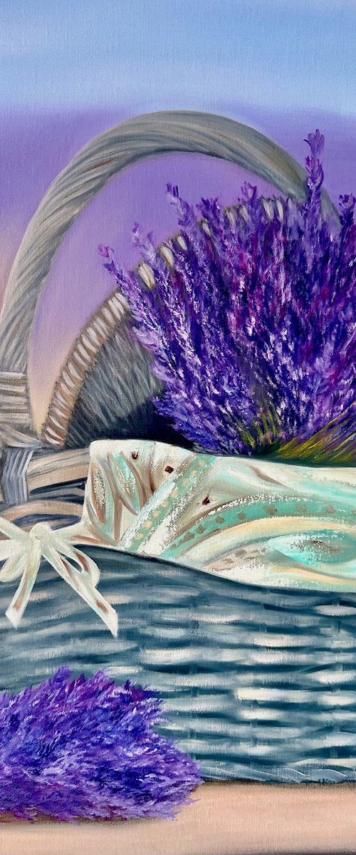 Lavender Basket by Alina Timoshenko