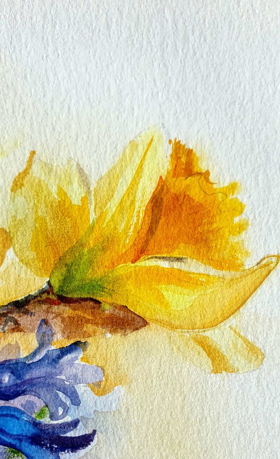 Spring Harmony Daffodils and Hyacinths