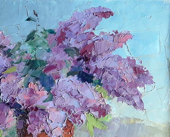 Lilac and tangerine