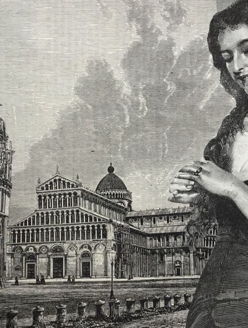 The Campo At Pisa by Tudor Evans
