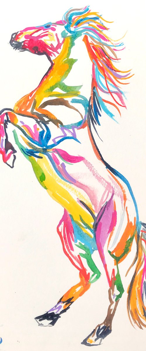 Horse Watercolour Study 1 by Andrew Orton