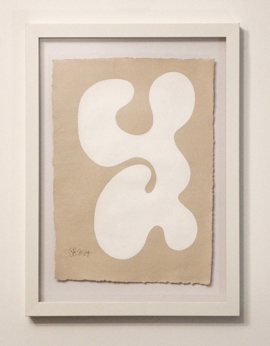 Abstract Acrylic Painting By Shadia Sabagh, 12 X 16", Serenity Iii, Original Artwork