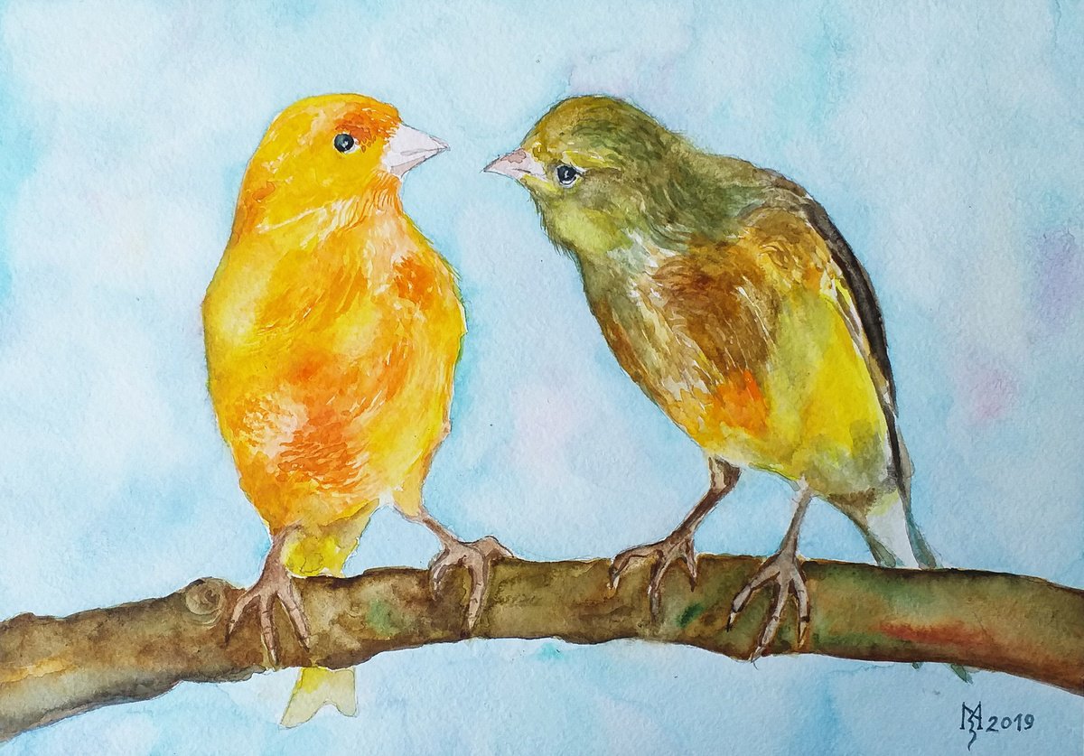 Impressionistic Animal Watercolour By Zoran Mihajlovic Muza, 11 X 8", Suasion, Original Artwork