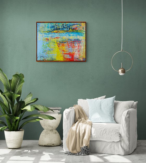 55x70 cm | 21.5″x27.5" Original abstract painting canvas oil artwork modern art