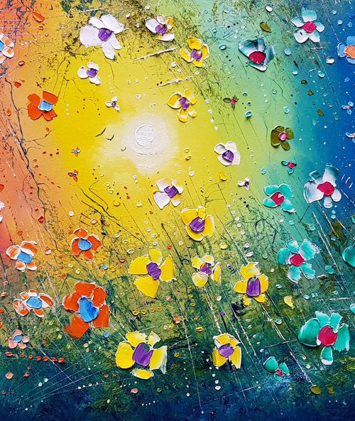 "A Magic Rainbow & Flowers in Love" by Phil Broad