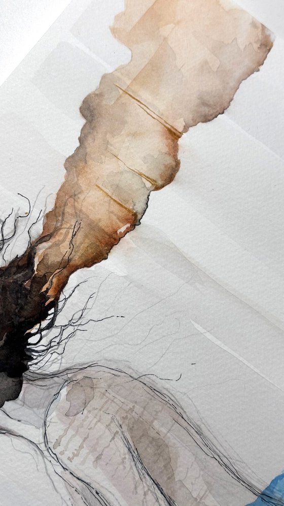 Abstract Ethereal Female Dreamlike Silhouette