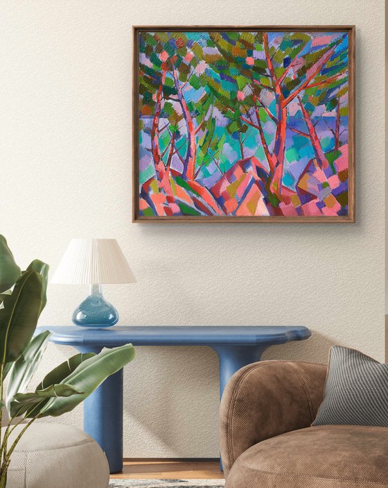 Trees among the rocks