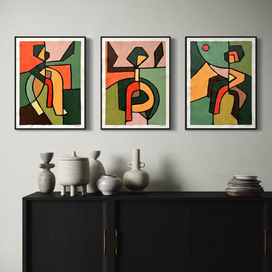 Dancing in the Forest (Set of 3)