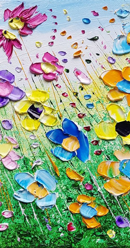 "Wild Meadow Flowers in Love" by Phil Broad