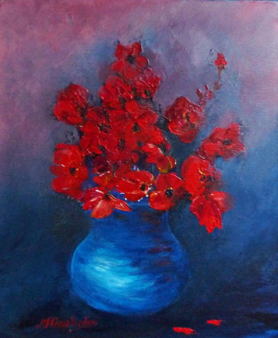 Bowl of Poppies II