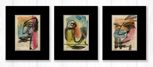 "I See" Collection 2 - 3 Paintings by Kathy Morton Stanion