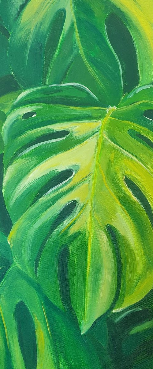 Monstera leaves2 by Assol Kovtun