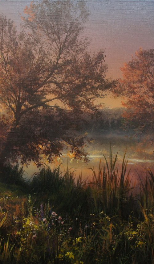 Evening by Viktar Yushkevich YUVART