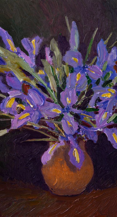 Dutch Iris Flowers by Suren Nersisyan