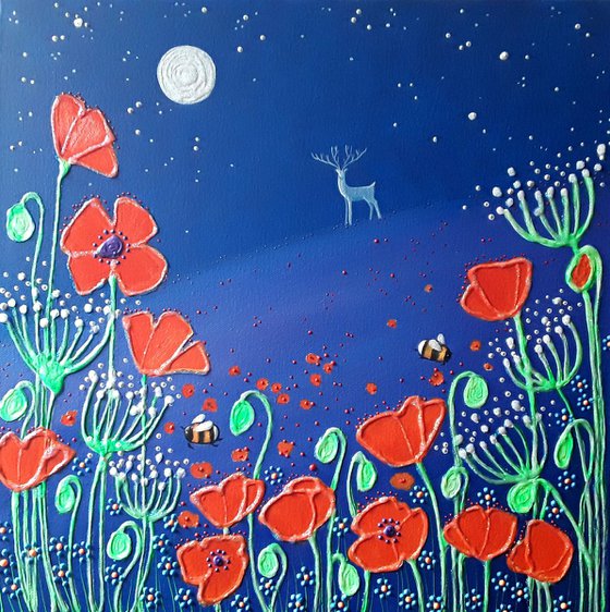 Poppies in Moonlight