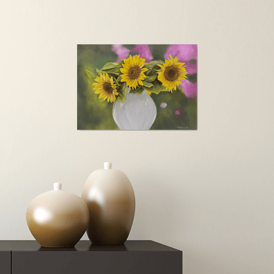 Sunflowers in vase