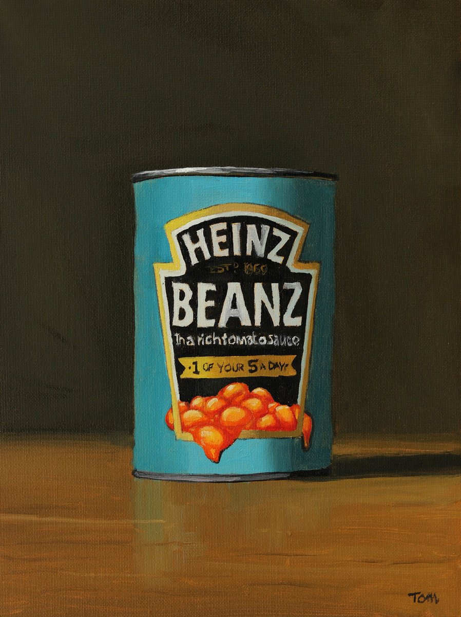 Tin of baked beans by Tom Clay