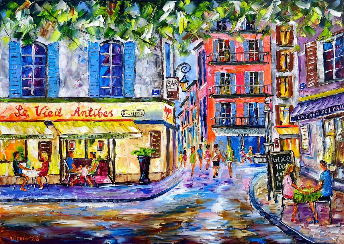 Old Antibes By Mirek Kuzniar, 28 X 20, Artwork For Sale On Artfinder
