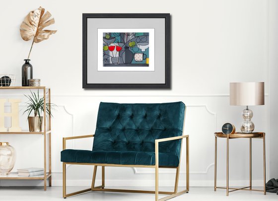 Still Life with Polka Dot Cup