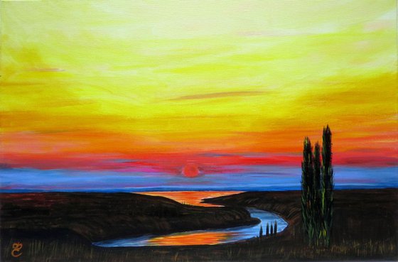 Silence above the Dnieper, 60*40