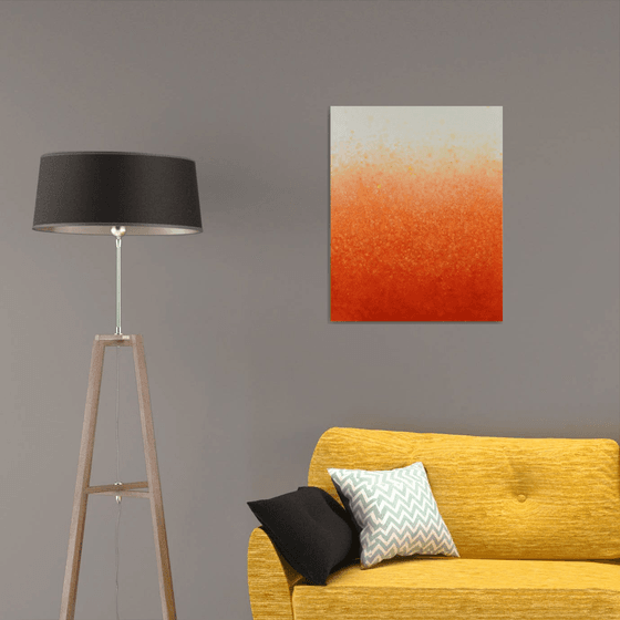 Orange Zest - Shimmer Series color field abstract