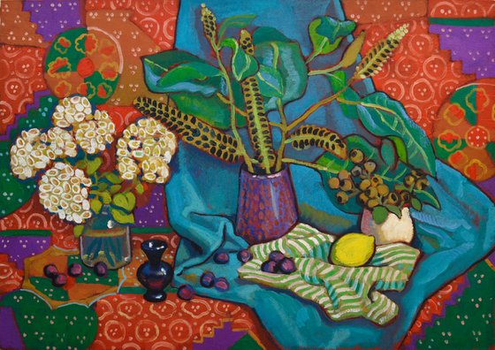 Still life with Phytolacca
