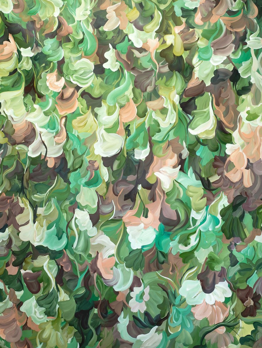 Garden Paradise By Amber Gittins, 59 X 75, Artwork For Sale On Artfinder
