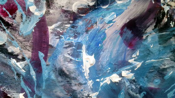 Abstract Fascinating Floral Colors Painting By O KLOSKA