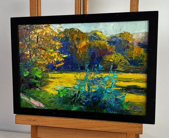 Autumn Evening River Bank