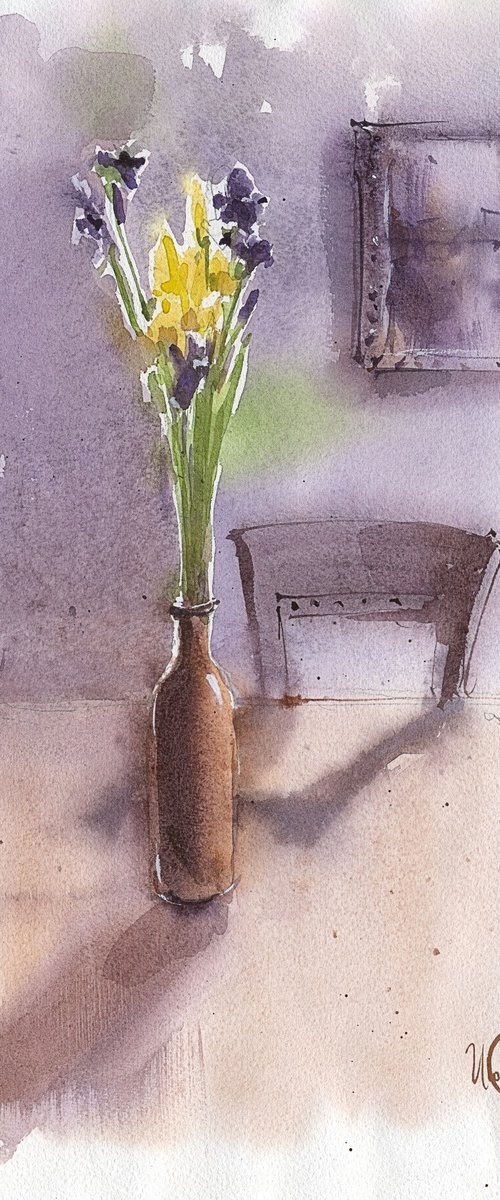 Bouquet of irises by Tatyana Tokareva