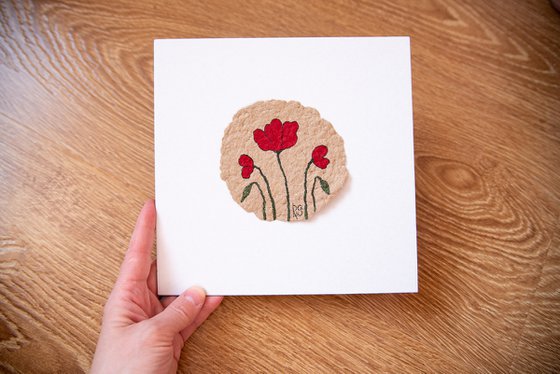 Poppies small drawing